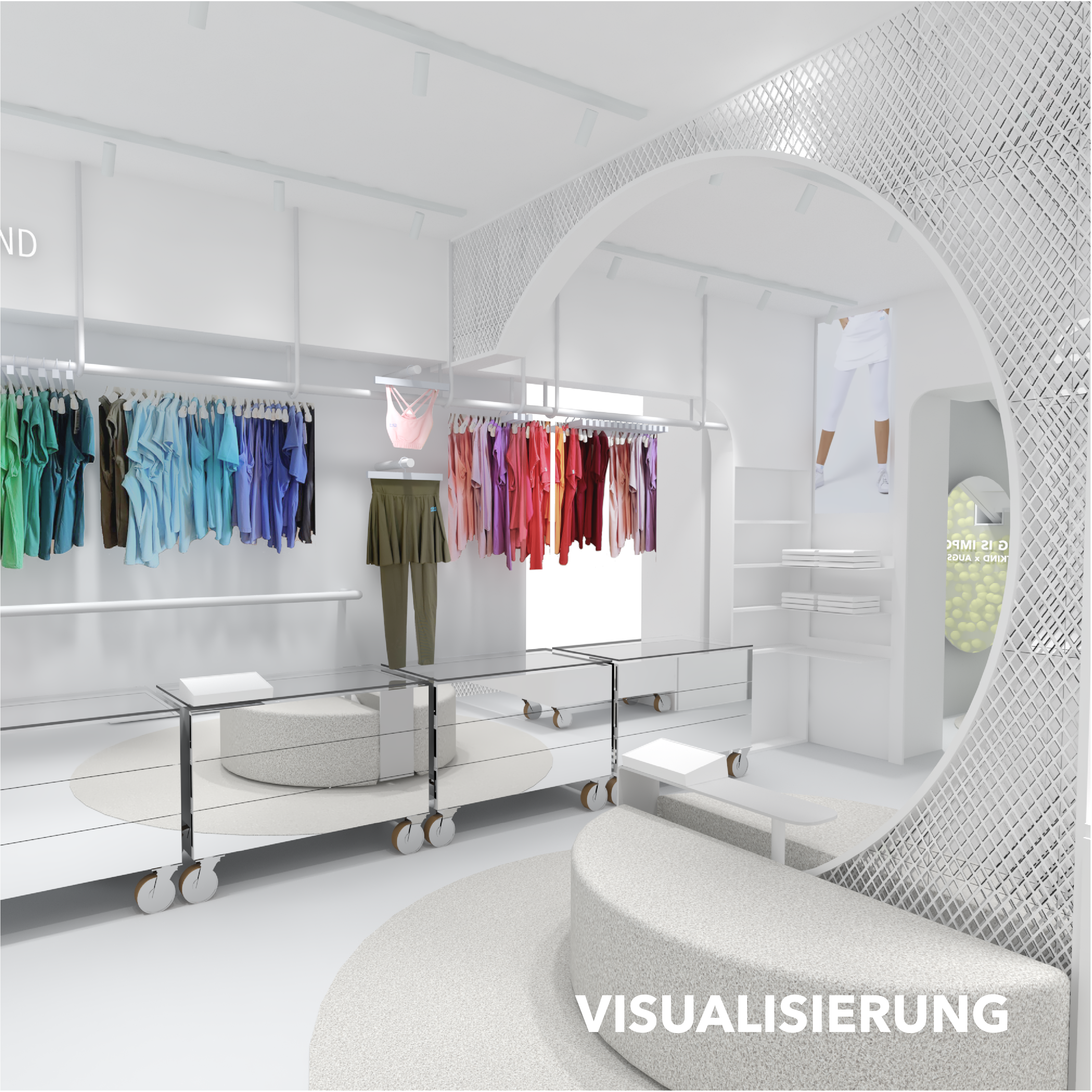 Service Future Supply 3D Visualisierung Kreativ Konzept