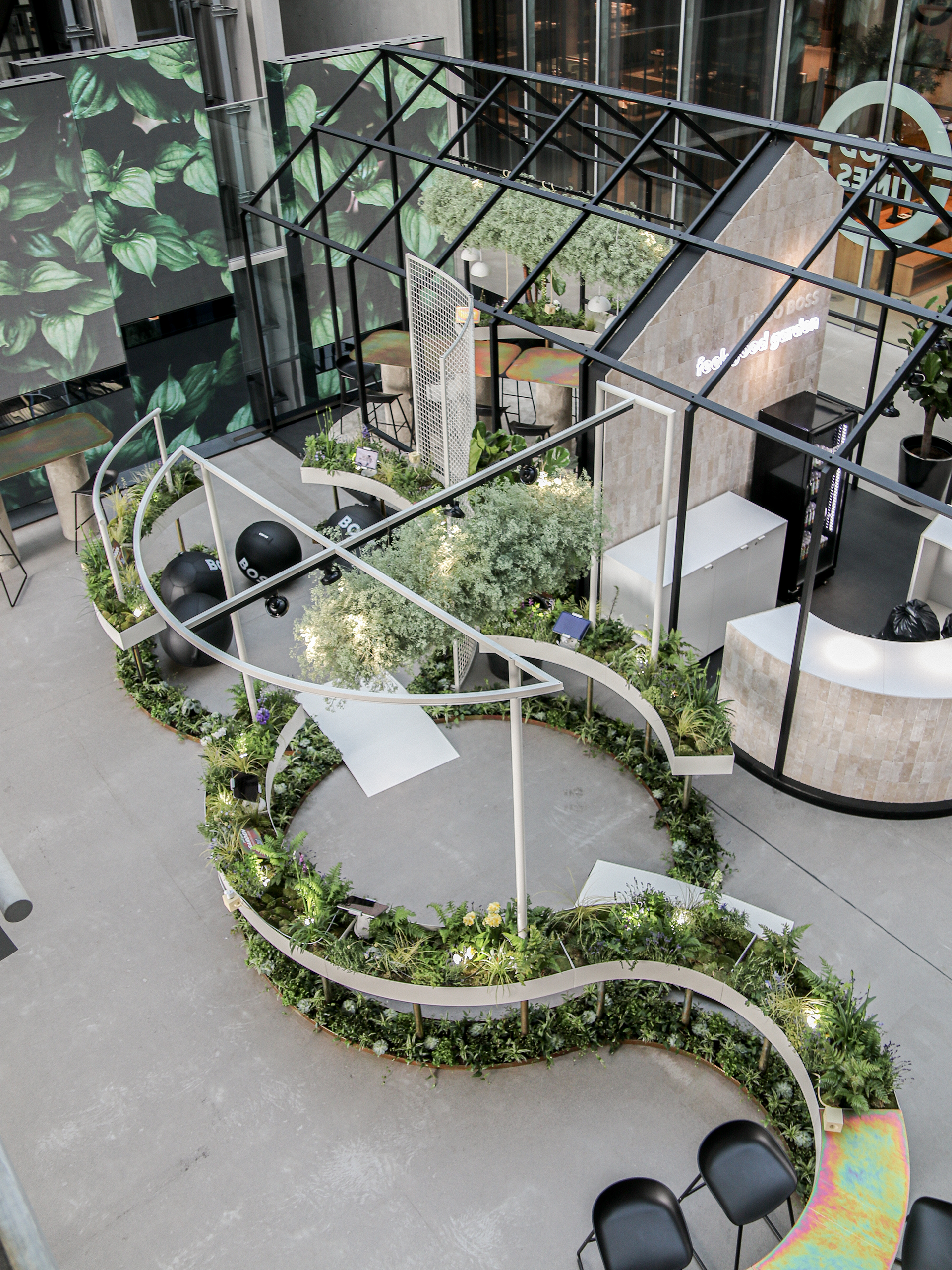 HUGO BOSS feel-good garden. Pop-up Fläche by Future Supply