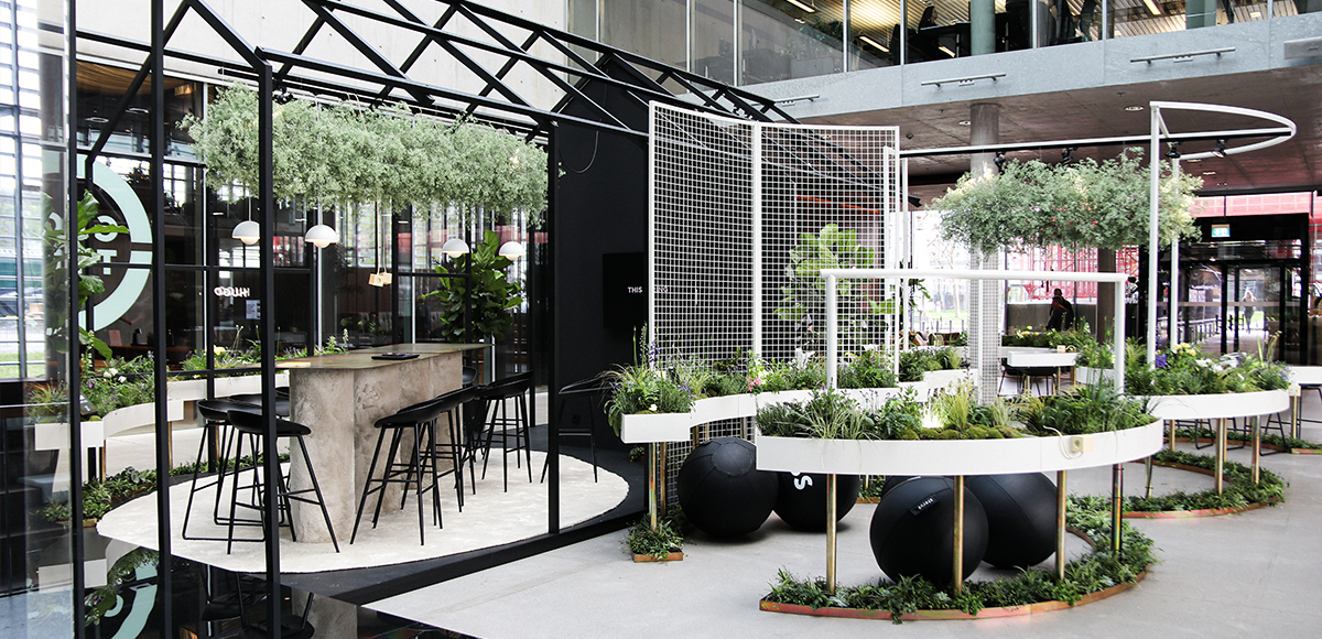 HUGO BOSS feel-good garden. Pop-up Fläche by Future Supply